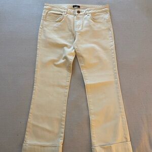NWOT Massimo Dutti Women's Ecru Cream Jeans